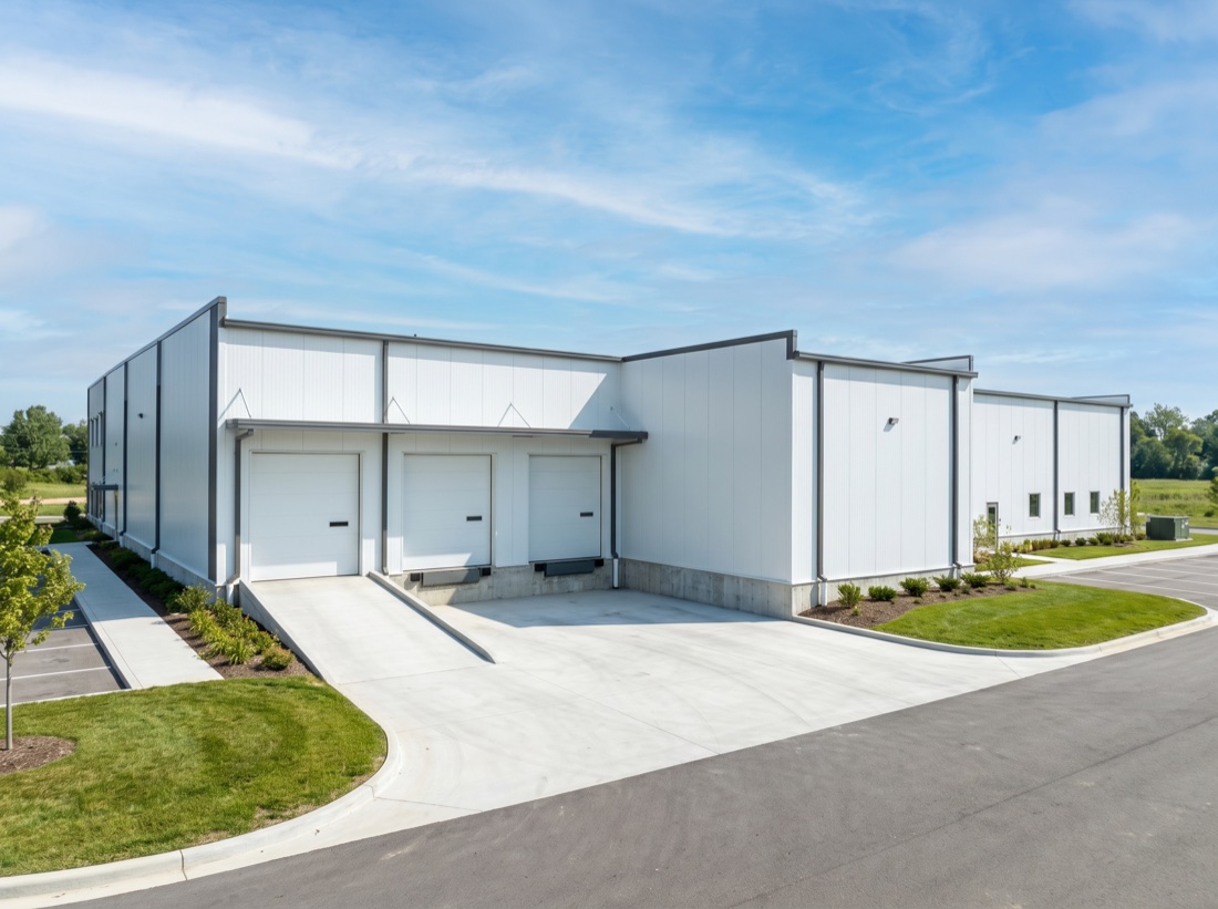 Insulated cold-storage steel building
